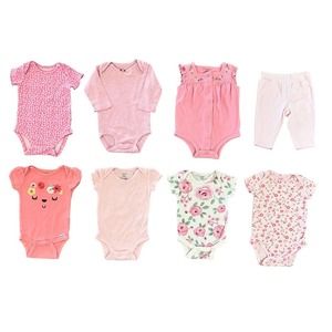 Baby Girls Size 3 Months Pink & Floral Onesie /Pant Bundle Carters Gerber & More